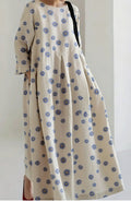 Women's Loose Round-Neck Printed Dress