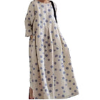 Women's Loose Round-Neck Printed Dress