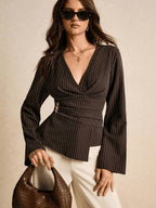 Women's Stylish And Elegant Striped Shirt