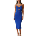 Split Bandage Wrap Chest Hollow-out Knot Dress