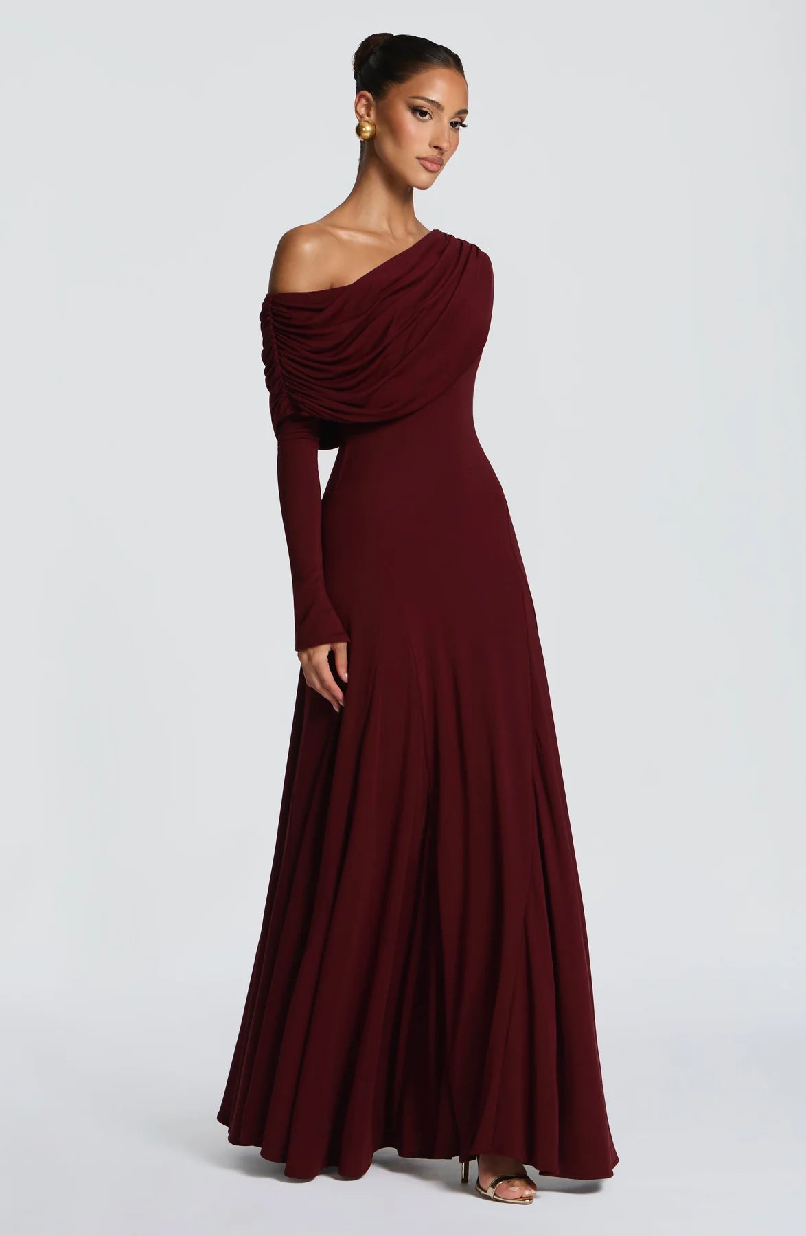 Cherry Lacquer Maxi Dress