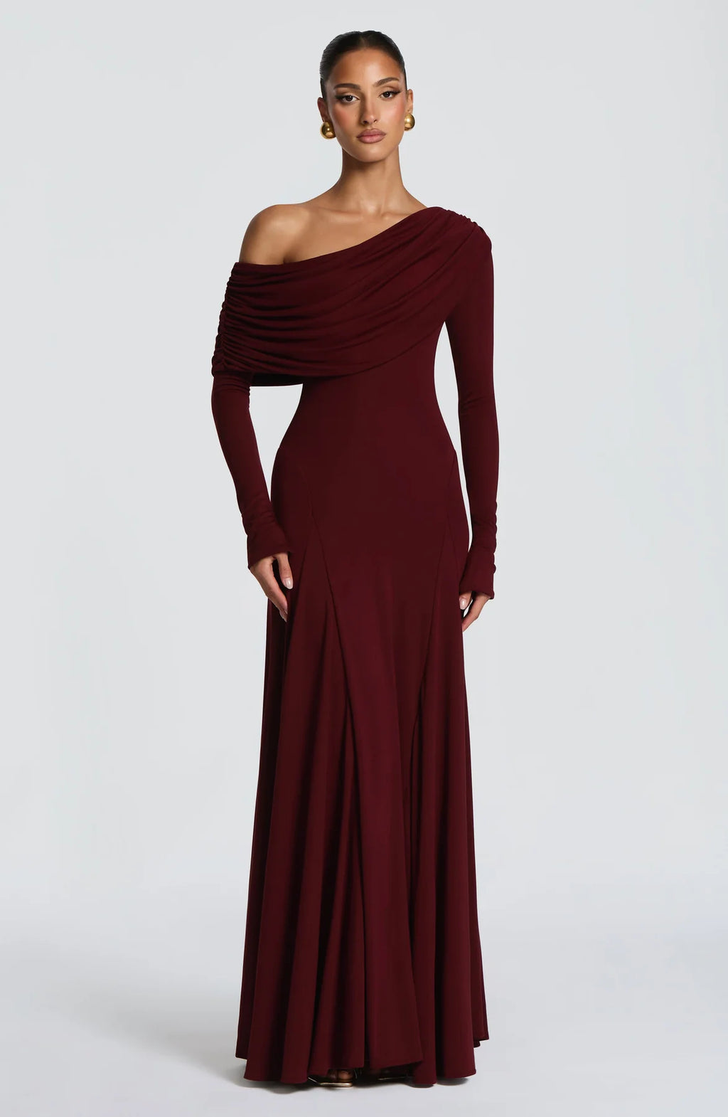 Cherry Lacquer Maxi Dress